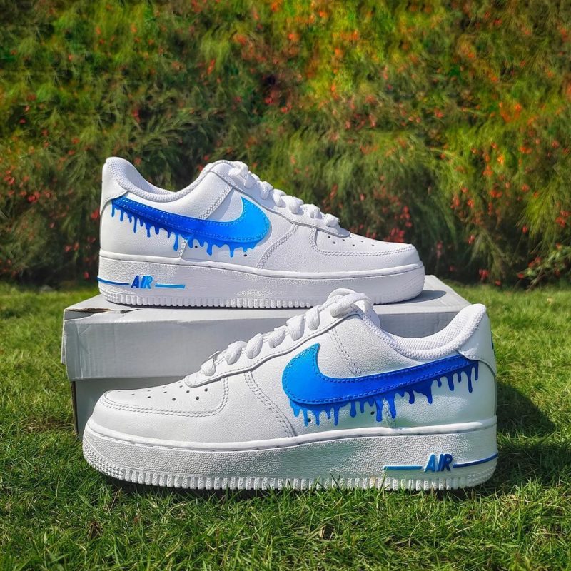 Blue Drip Air Force 1 Custom - Image 2