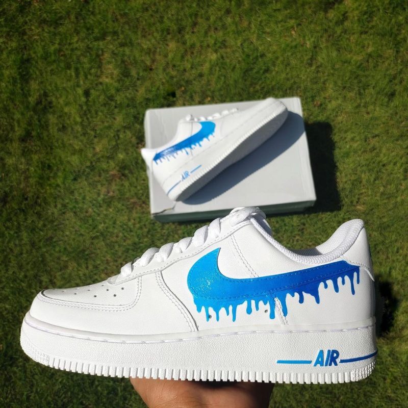 Blue Drip Air Force 1 Custom - Image 3