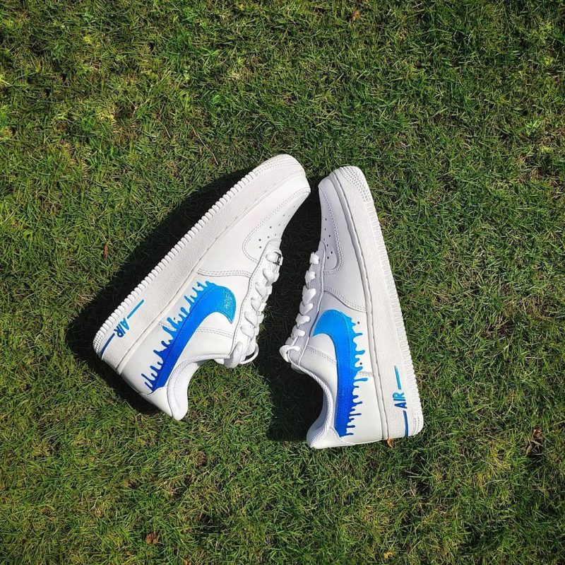 Blue Drip Air Force 1 Custom - Image 4