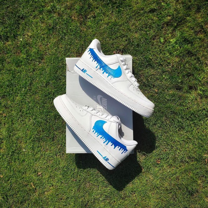 Blue Drip Air Force 1 Custom - Image 5