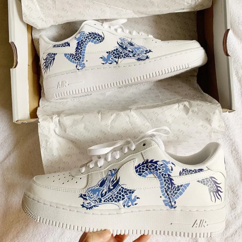 Blue Sapphire Dragon Air Force 1 Custom - Image 2