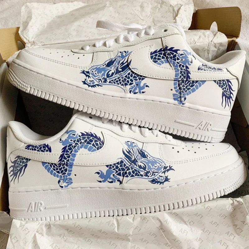 Blue Sapphire Dragon Air Force 1 Custom