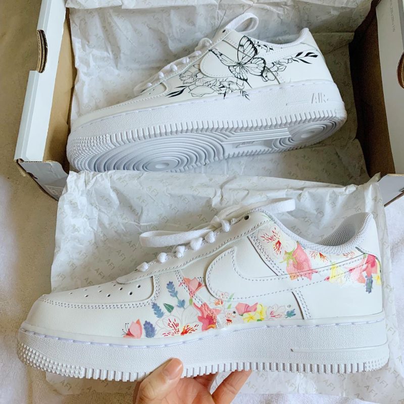 Butterfly Floral Air Force 1 Custom - Image 2