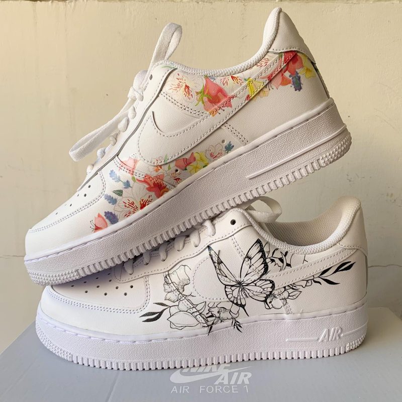 Butterfly Floral Air Force 1 Custom - Image 3