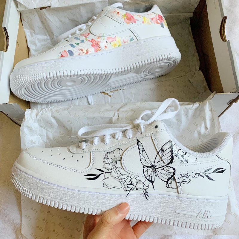 Butterfly Floral Air Force 1 Custom