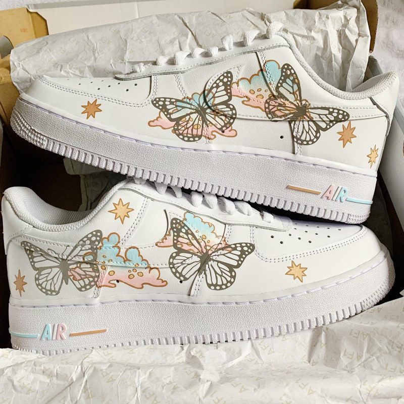 Butterfly Reflective Air Force 1 Custom