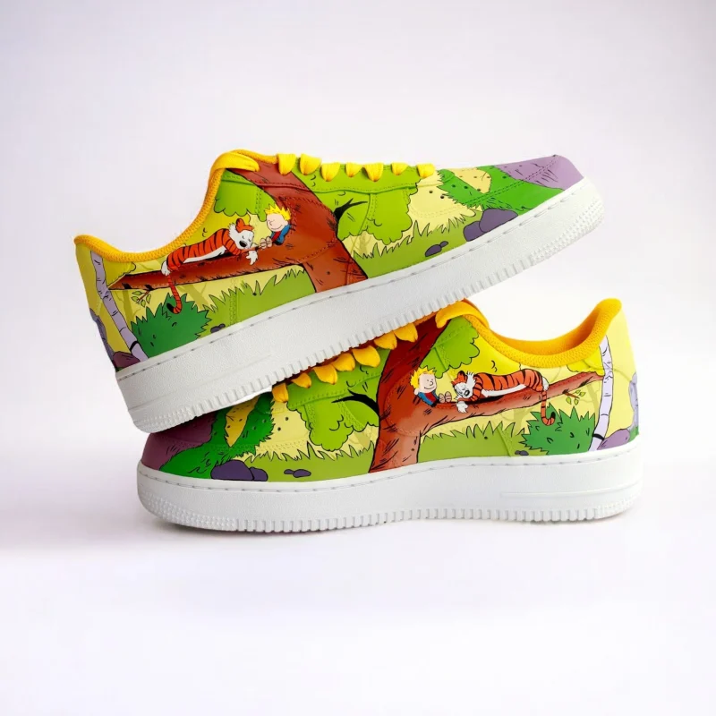 Calvin and Hobbes Air Force 1 Custom - Image 2