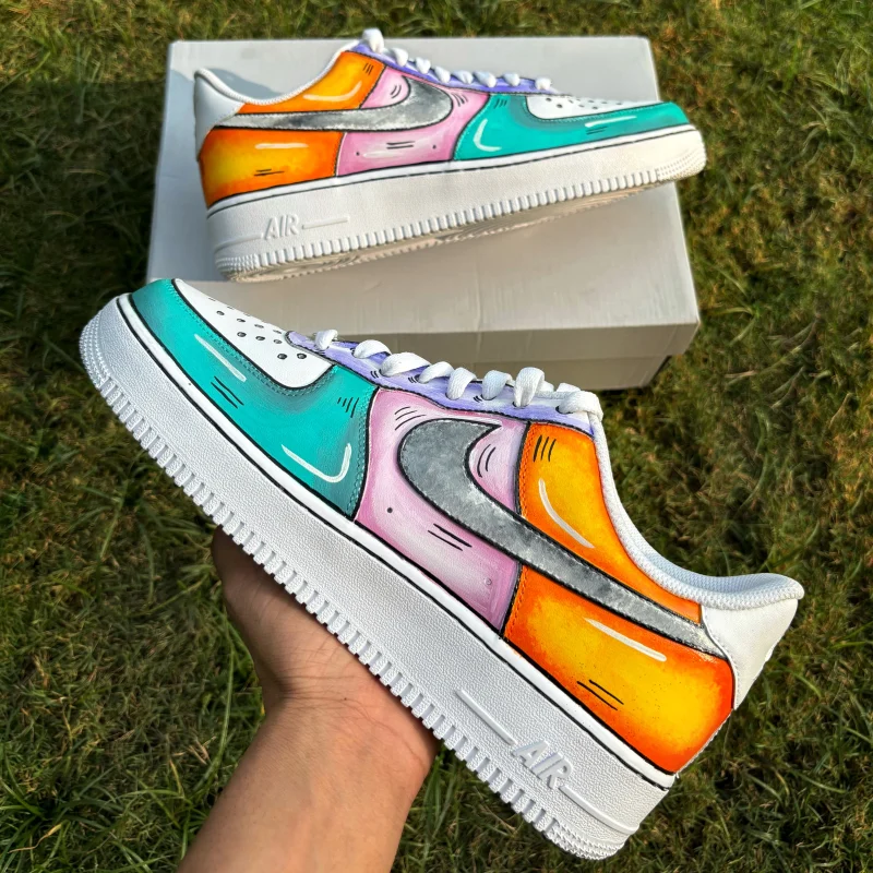 Cartoon 2D Air Force 1 Custom - Image 2