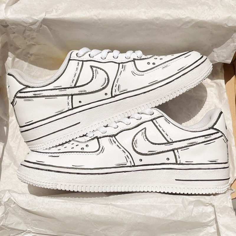 Cartoon 2D Air Force 1 Custom - Image 2