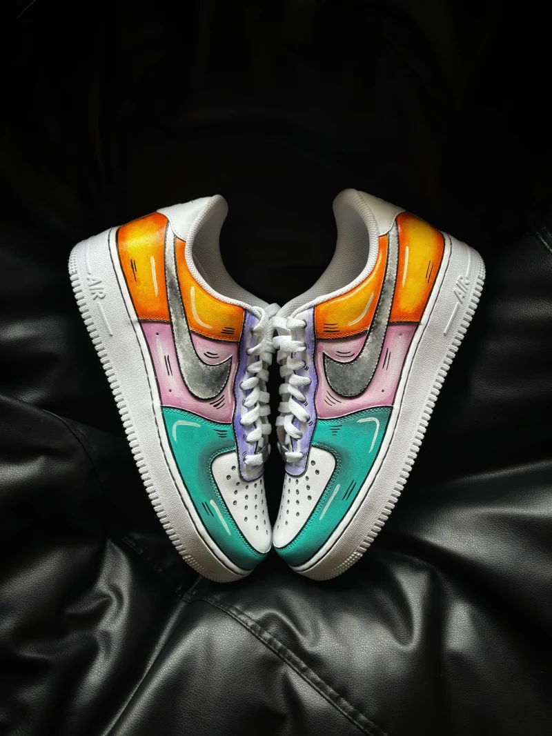 Cartoon 2D Air Force 1 Custom - Image 3