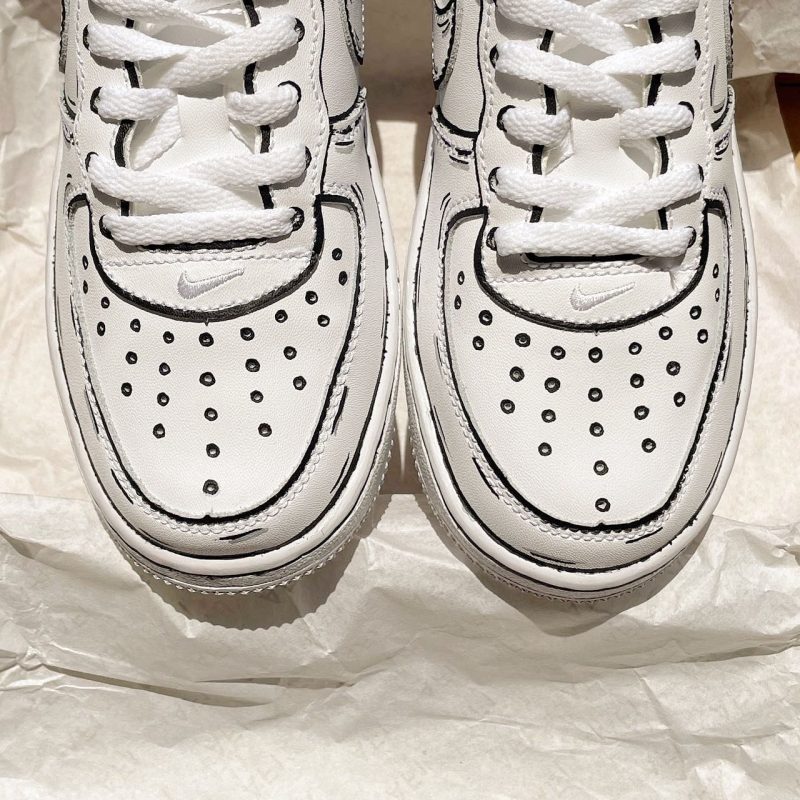 Cartoon 2D Air Force 1 Custom - Image 3