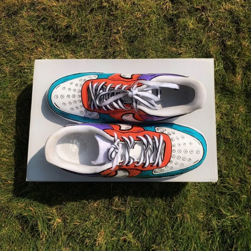 Cartoon 2D Air Force 1 Custom - Image 3