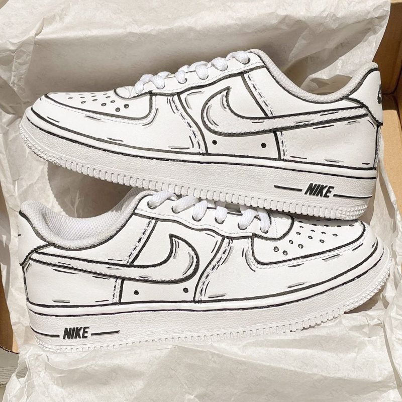 Cartoon 2D Air Force 1 Custom
