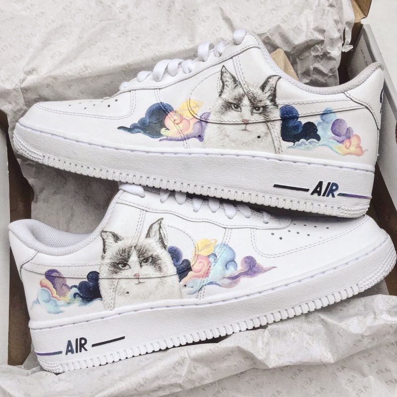 Cat in the Cloud Air Force 1 Custom