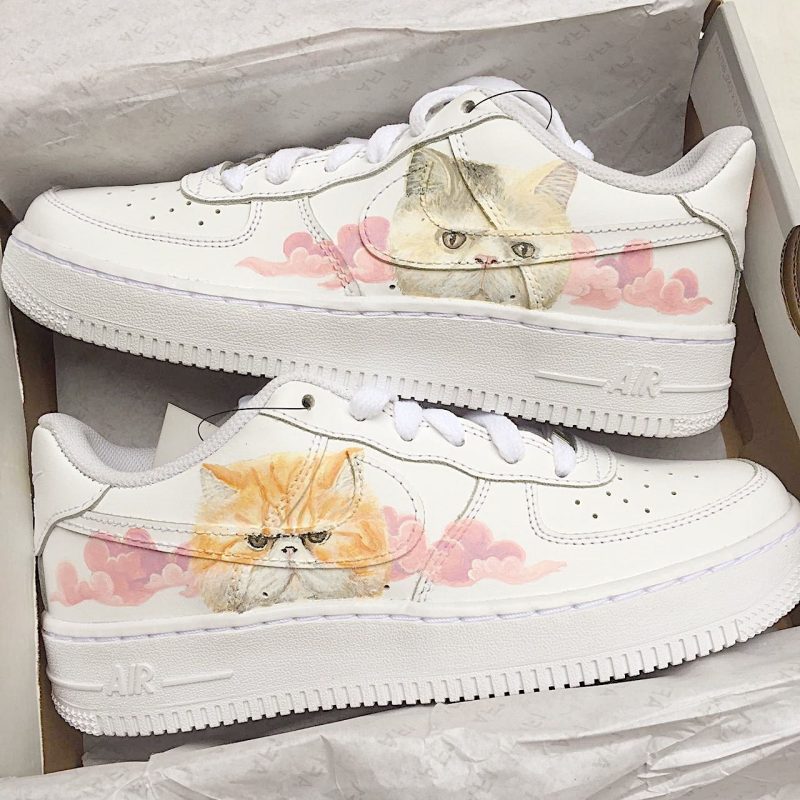 Cat in the Cloud Air Force 1 Custom