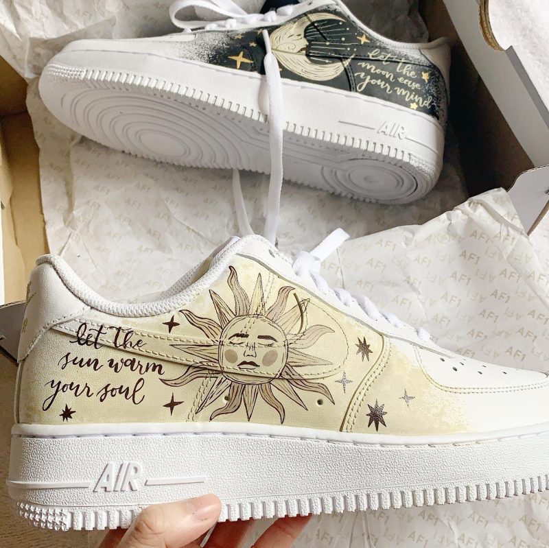 Celestial Sun & Moon Air Force 1 Custom - Image 3