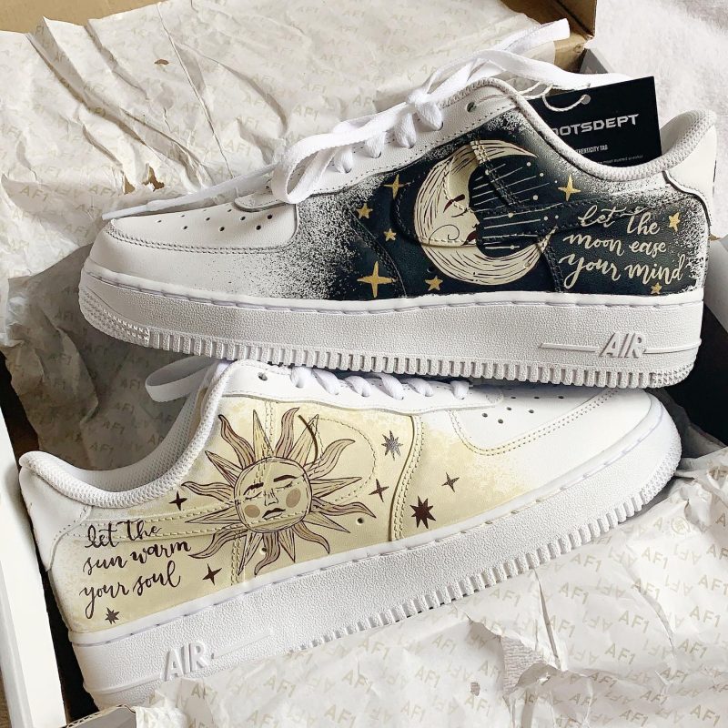 Celestial Sun & Moon Air Force 1 Custom