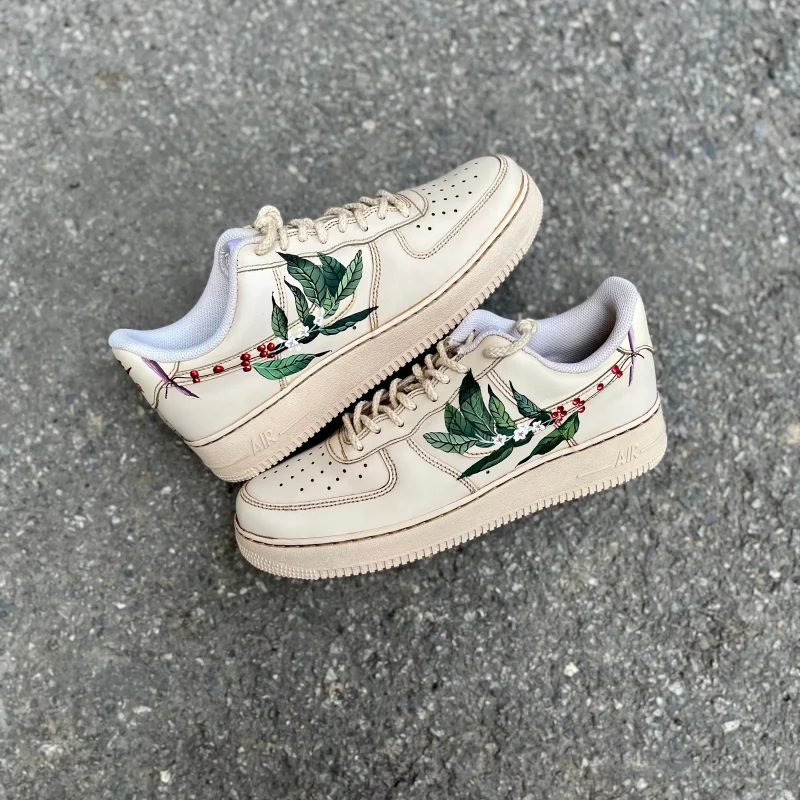 Coffee Dye Air Force 1 Custom