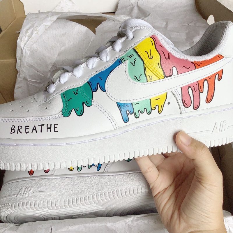 Colorful Drip Air Force 1 Custom - Image 3