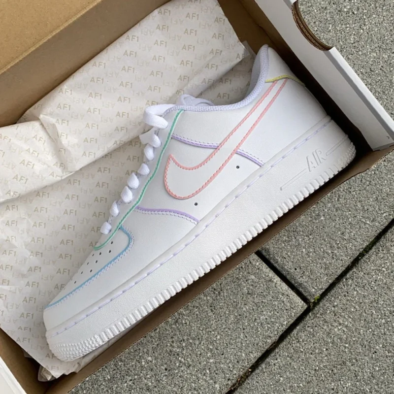 Coloured Sketch Air Force 1 Custom - Image 2