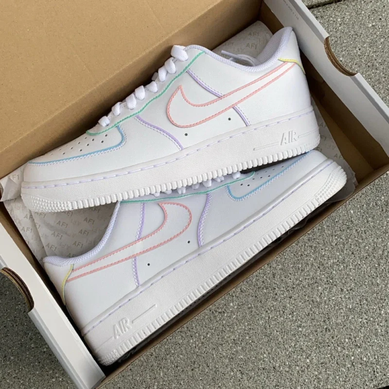 Coloured Sketch Air Force 1 Custom