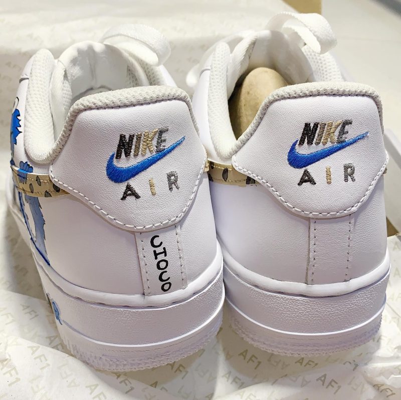 Cookie Monster Air Force 1 Custom - Sesame Street - Image 2