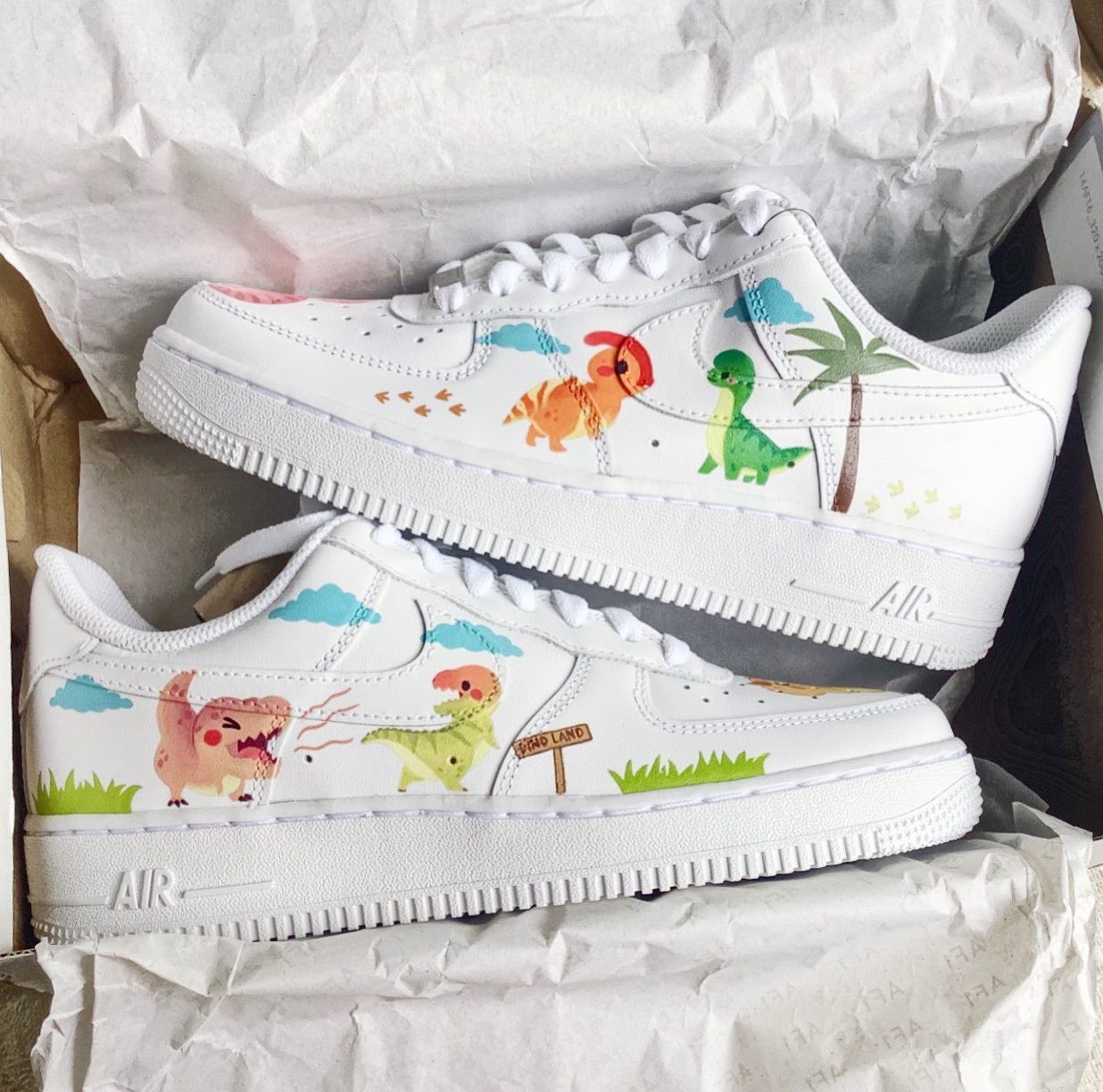 Cute Dino Air Force 1 Custom