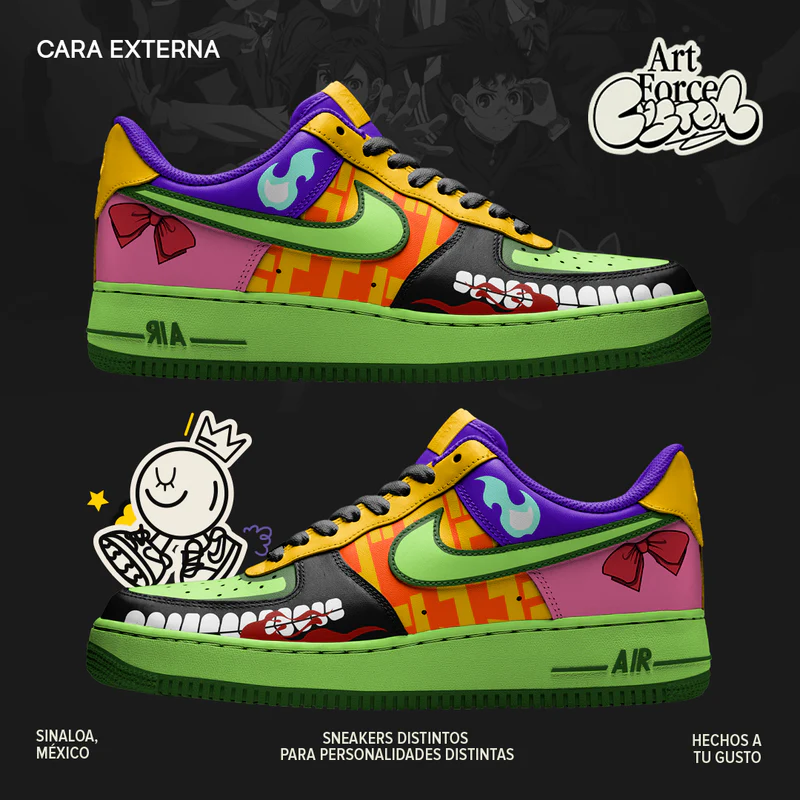 Dan Da Dan Collage Air Force 1 Custom