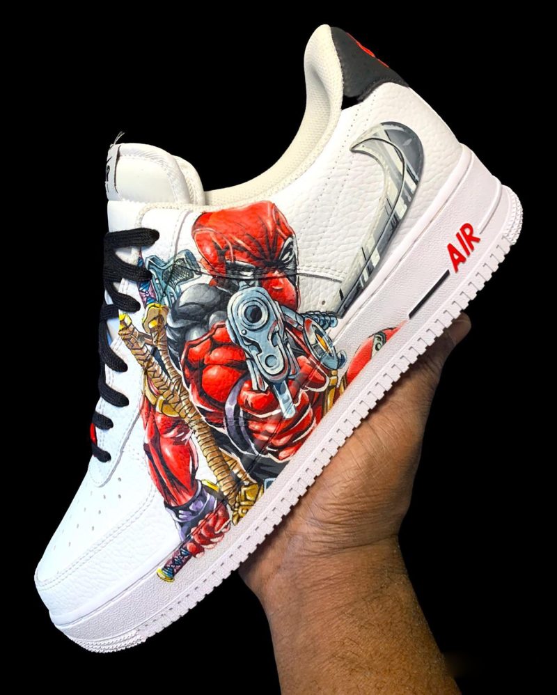 Deadpool Marvel Air Force 1 Custom - Image 4