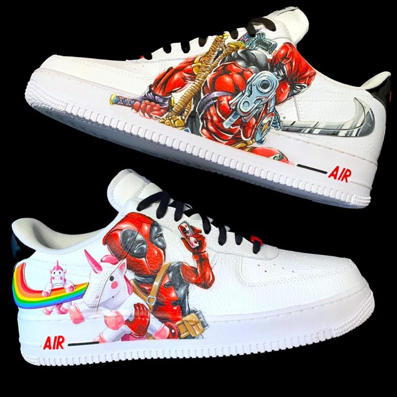 Deadpool Marvel Air Force 1 Custom