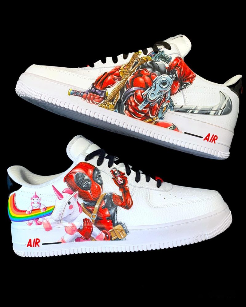 Deadpool Marvel Air Force 1 Custom