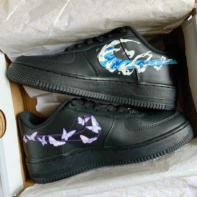 Demon Slayer - Giyu Tomioka x Shinobu Kocho Air Force 1 Custom - Image 4
