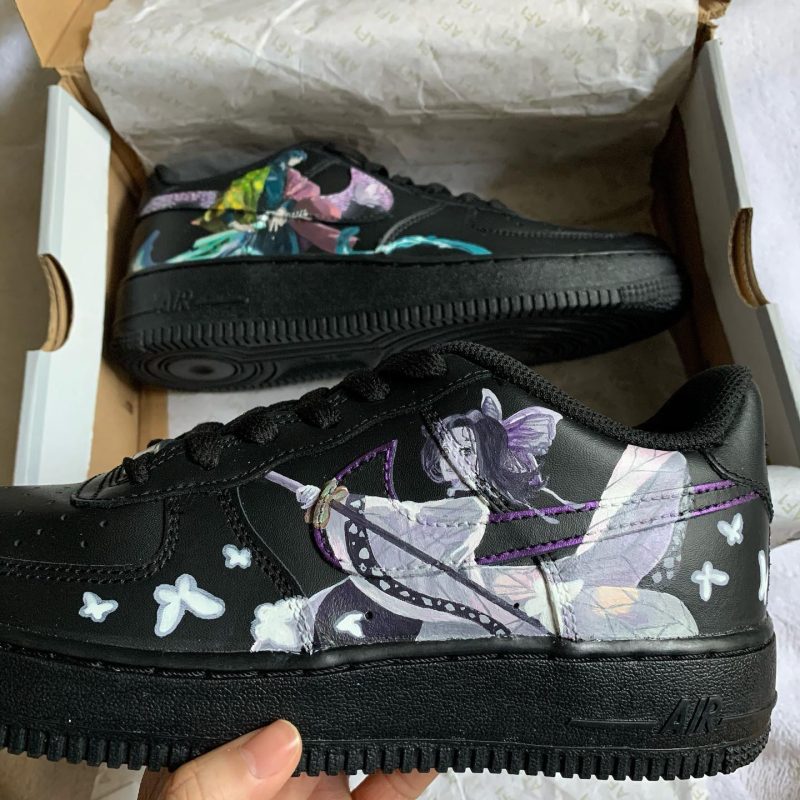 Demon Slayer - Giyu Tomioka x Shinobu Kocho Air Force 1 Custom - Image 5