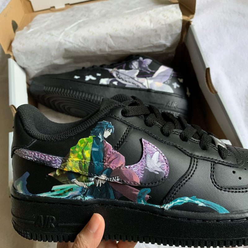 Demon Slayer - Giyu Tomioka x Shinobu Kocho Air Force 1 Custom - Image 6