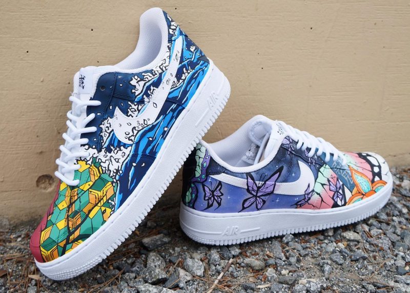 Demon Slayer - Giyuu x Shinobu Air Force 1 Custom - Image 5