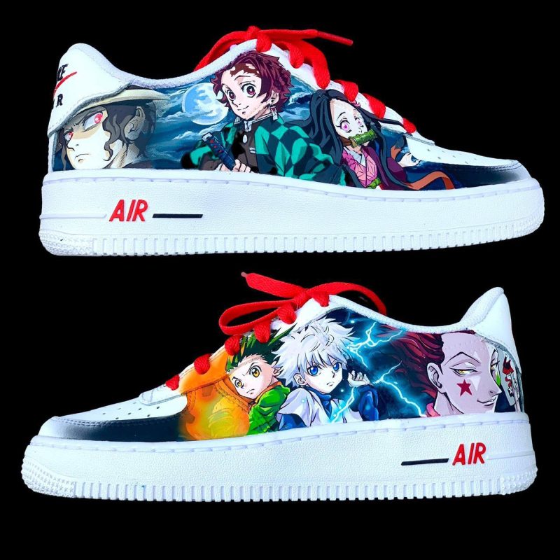 Demon Slayer & Hunter x Hunter Air Force 1 Custom