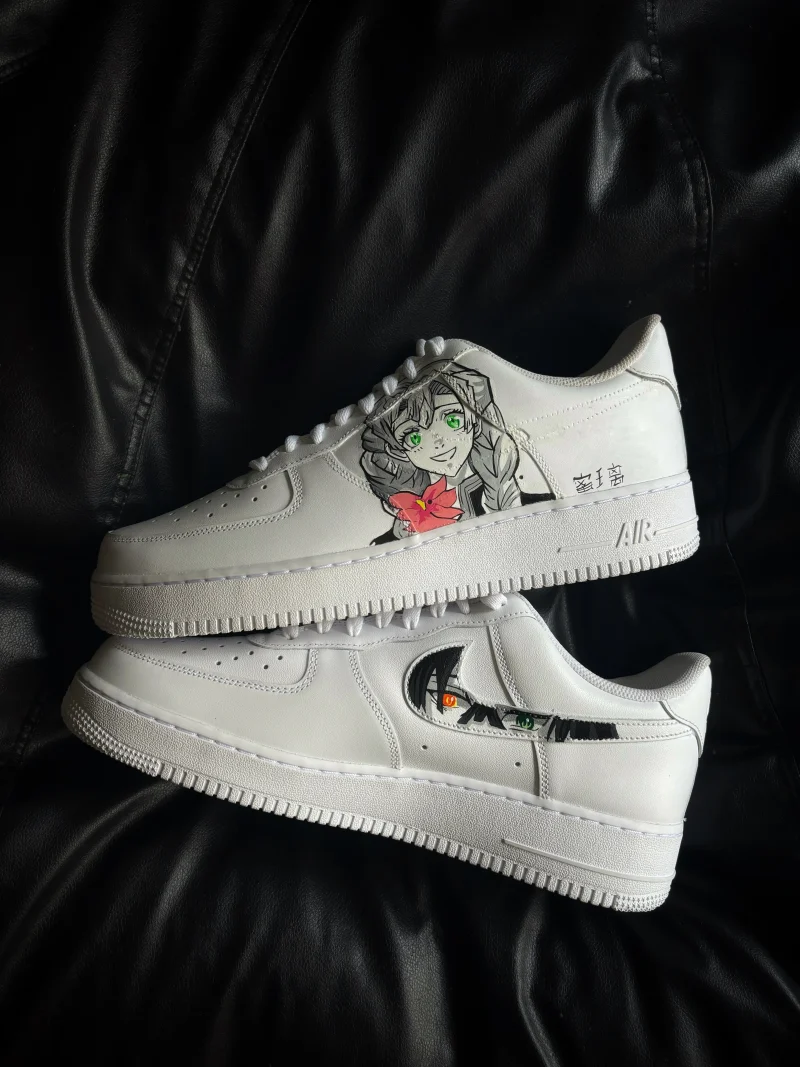 Demon Slayer - Mitsuri x Obanai Air Force 1 Custom - Image 3