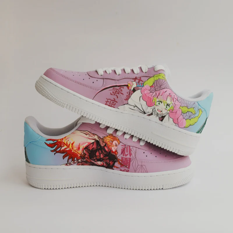 Demon Slayer - Mitsuri x Rengoku Air Force 1 Custom
