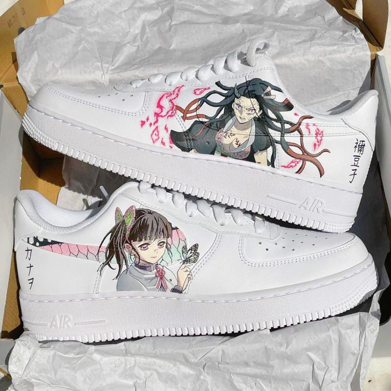 Demon Slayer - Nezuko x Kanao Air Force 1 Custom