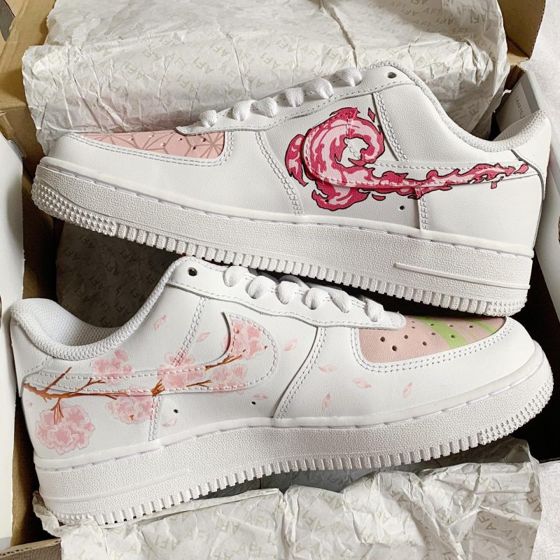 Demon Slayer - Nezuko x Mitsuri Air Force 1 Custom - Image 2