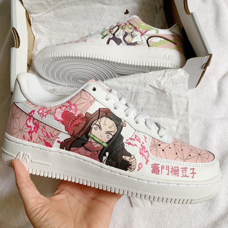Demon Slayer - Nezuko x Mitsuri Air Force 1 Custom - Image 3