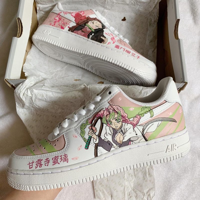 Demon Slayer - Nezuko x Mitsuri Air Force 1 Custom - Image 4