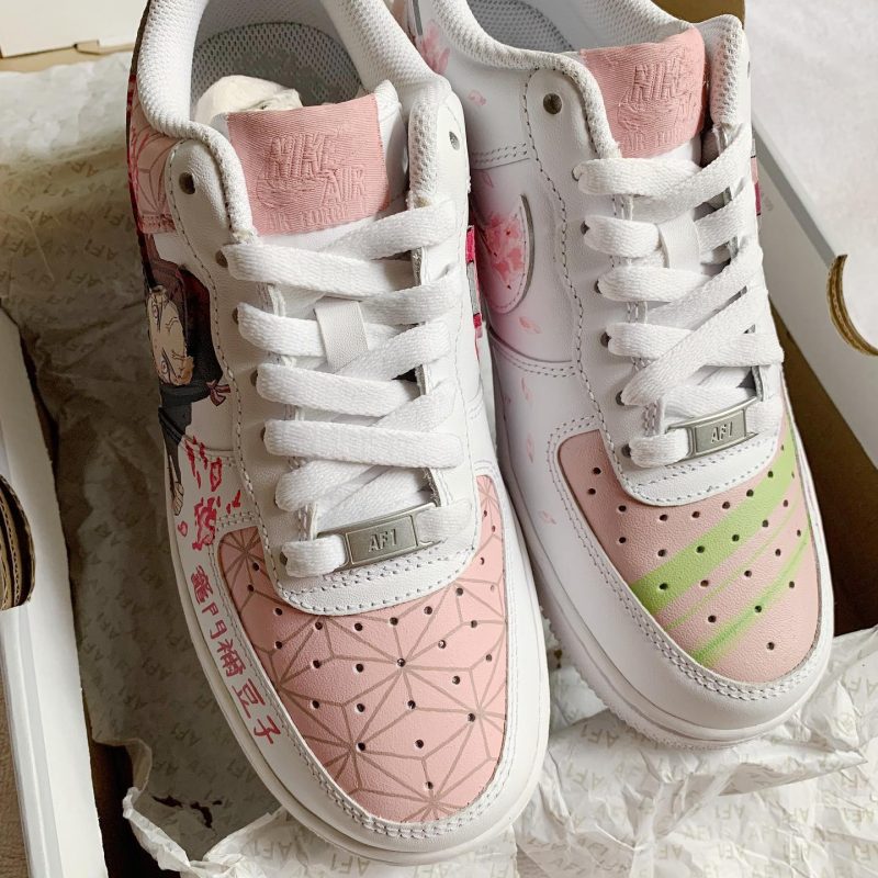 Demon Slayer - Nezuko x Mitsuri Air Force 1 Custom - Image 5