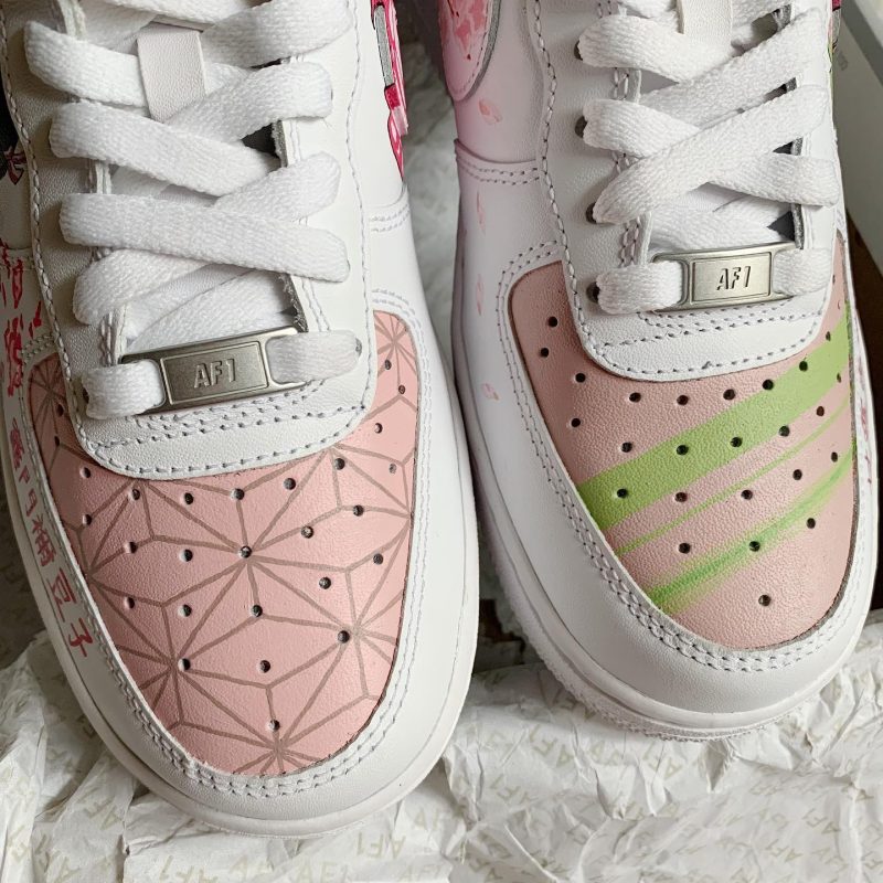 Demon Slayer - Nezuko x Mitsuri Air Force 1 Custom - Image 6