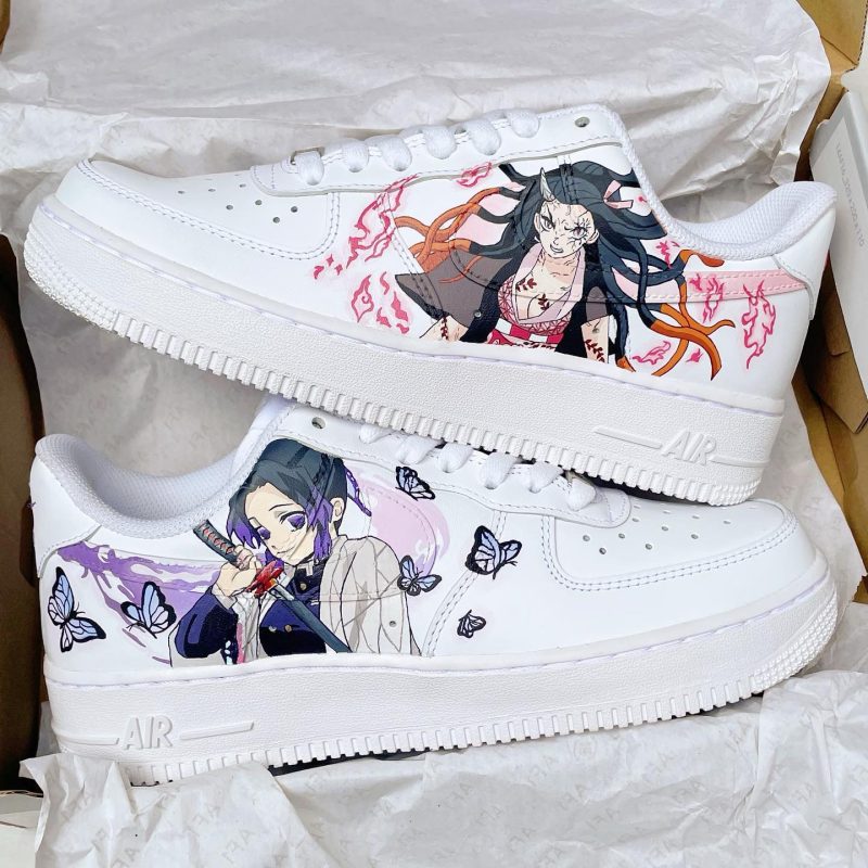 Demon Slayer - Nezuko x Shinobu Air Force 1 Custom