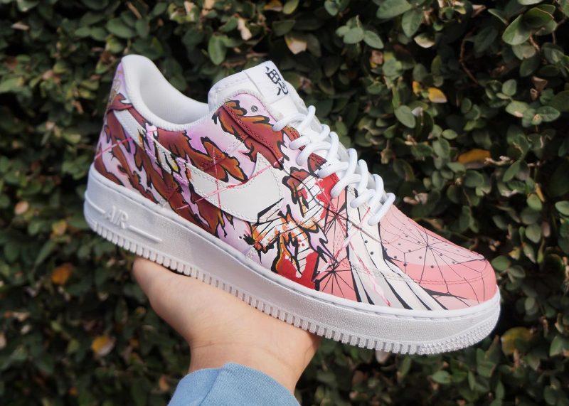 Demon Slayer - Nezuko x Tanjiro Air Force 1 Custom - Image 5