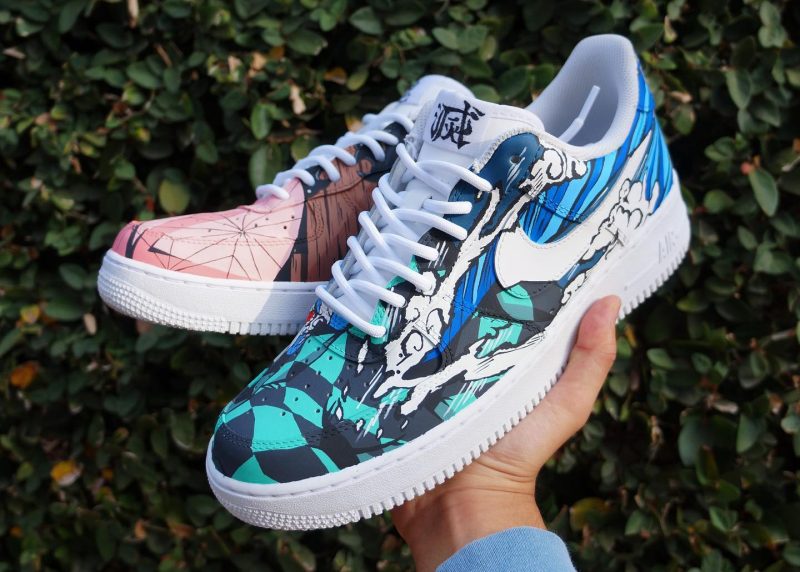 Demon Slayer - Nezuko x Tanjiro Air Force 1 Custom