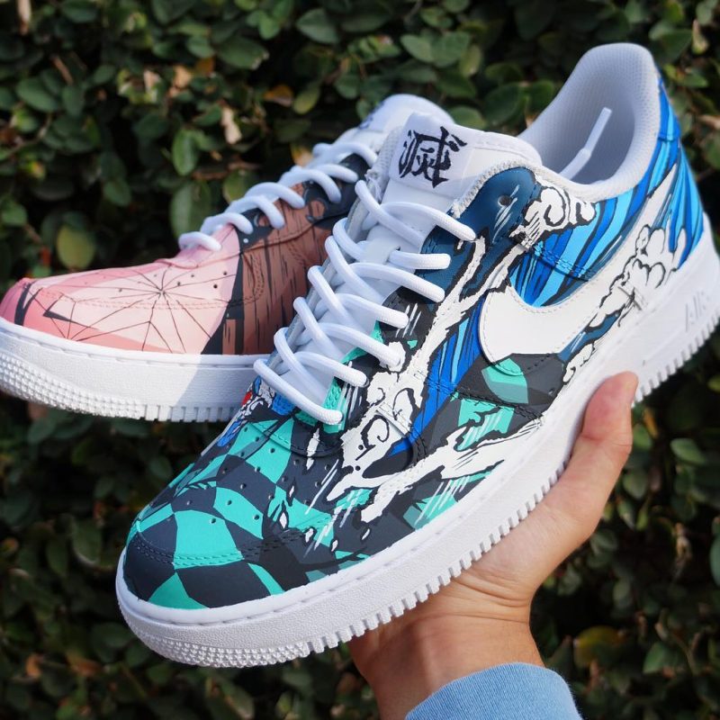 Demon Slayer - Nezuko x Tanjiro Air Force 1 Custom
