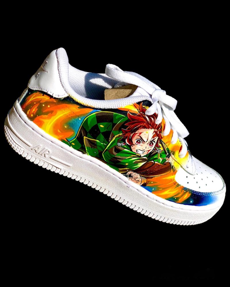 Demon Slayer - Nezuko x Tanjiro Limited Edition Air Force 1 Custom - Image 3