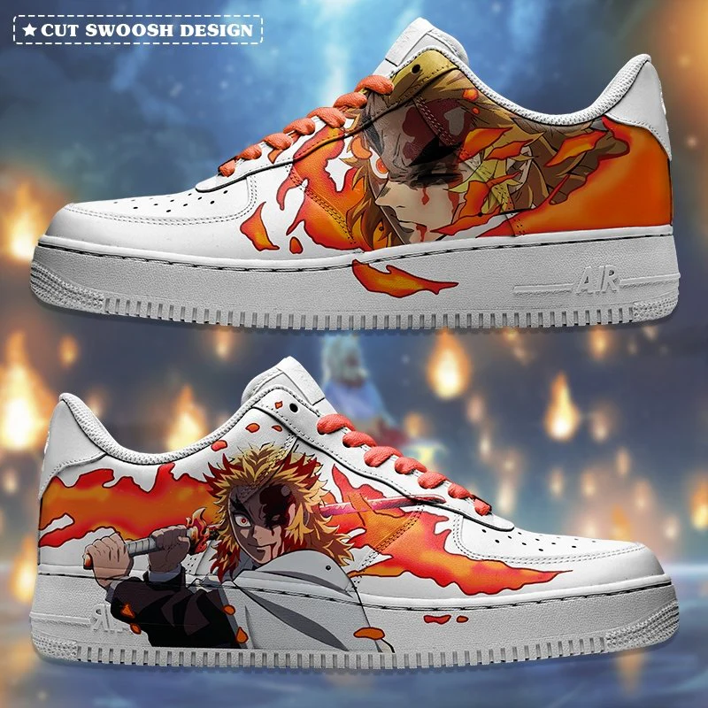 Demon Slayer - Rengoku Air Force 1 Custom